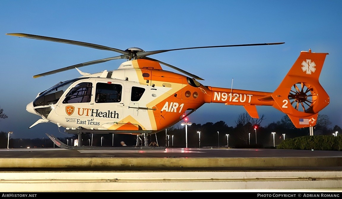 Aircraft Photo of N912UT | Airbus Helicopters EC-135T-2+ | UT Health - University of Texas | AirHistory.net #792418