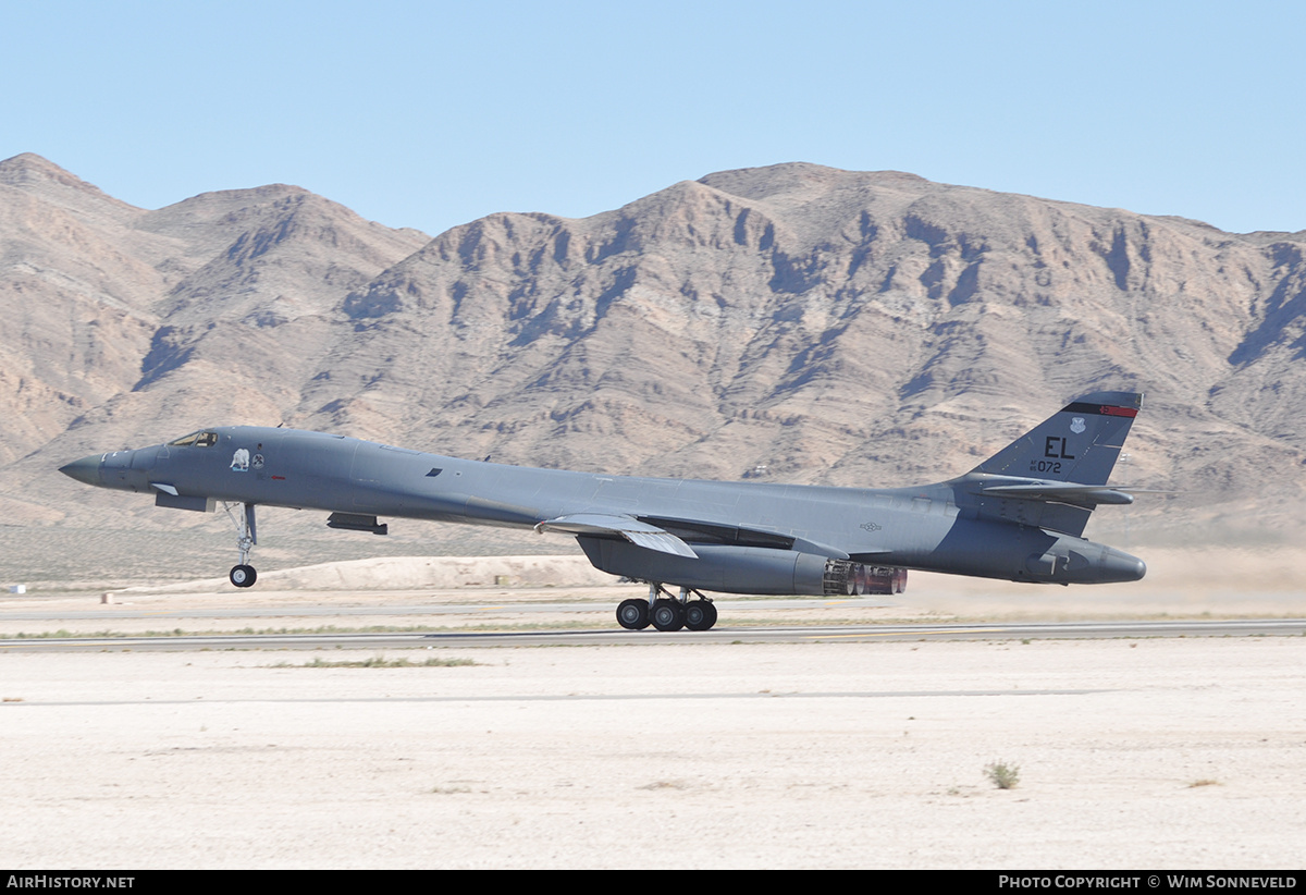 Aircraft Photo of 85-0072 / AF85-072 | Rockwell B-1B Lancer | USA - Air Force | AirHistory.net #792432