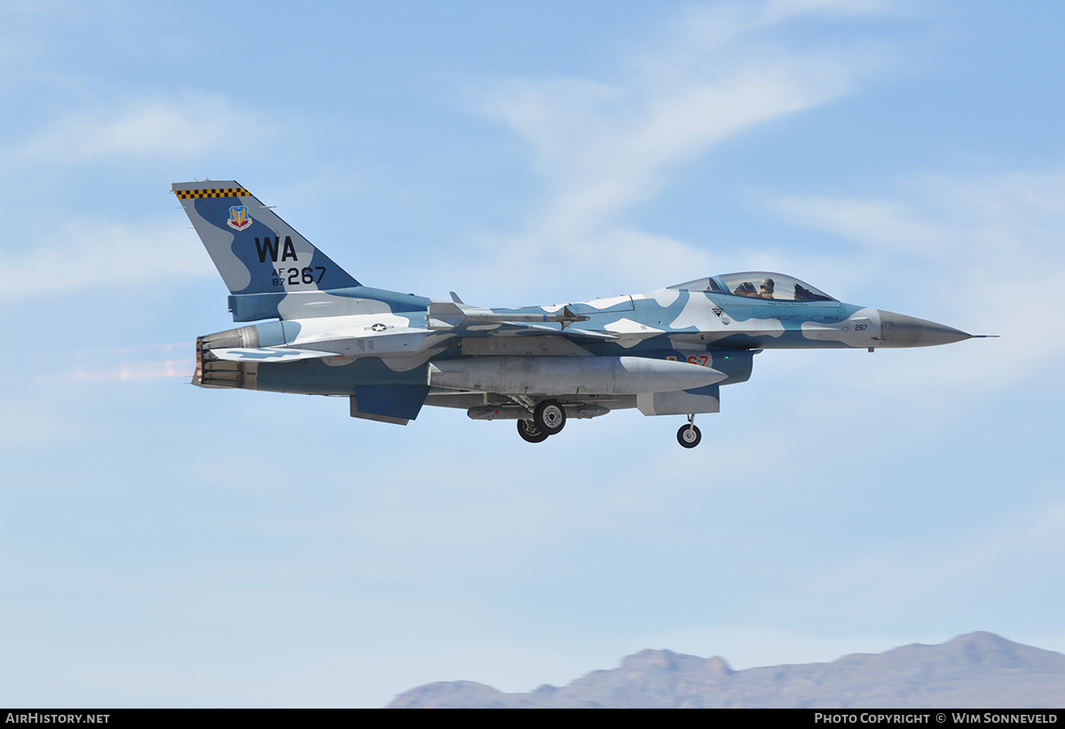Aircraft Photo of 87-0267 / AF87-267 | General Dynamics F-16C Fighting Falcon | USA - Air Force | AirHistory.net #792449