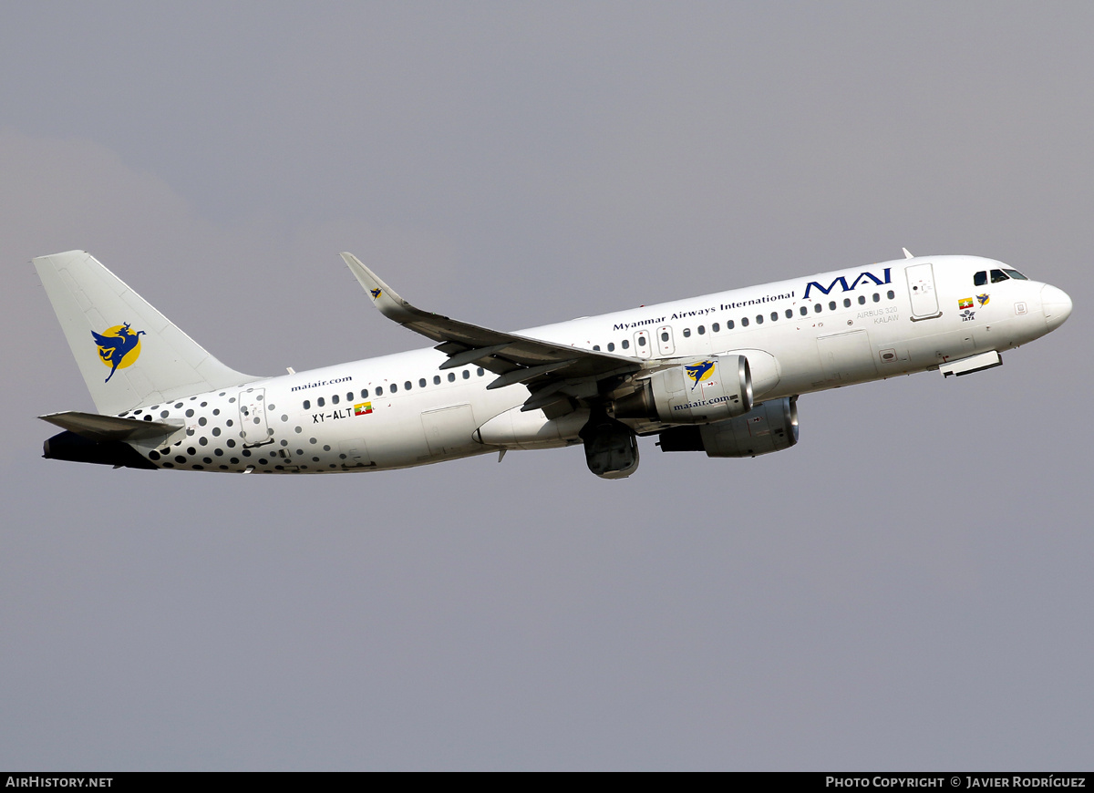 Aircraft Photo of XY-ALT | Airbus A320-214 | Myanmar Airways International - MAI | AirHistory.net #792469