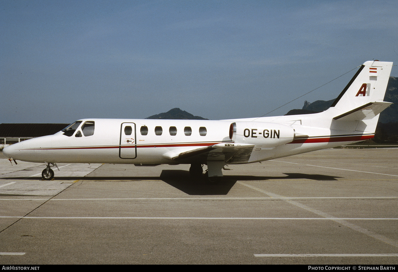Aircraft Photo of OE-GIN | Cessna 550 Citation II | Alpenair | AirHistory.net #792481