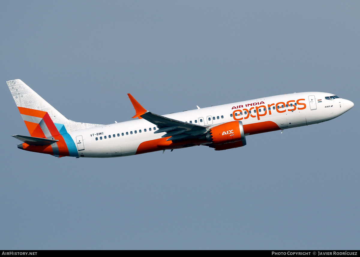 Aircraft Photo of VT-BWC | Boeing 737-8 Max 8 | Air India Express | AirHistory.net #792580
