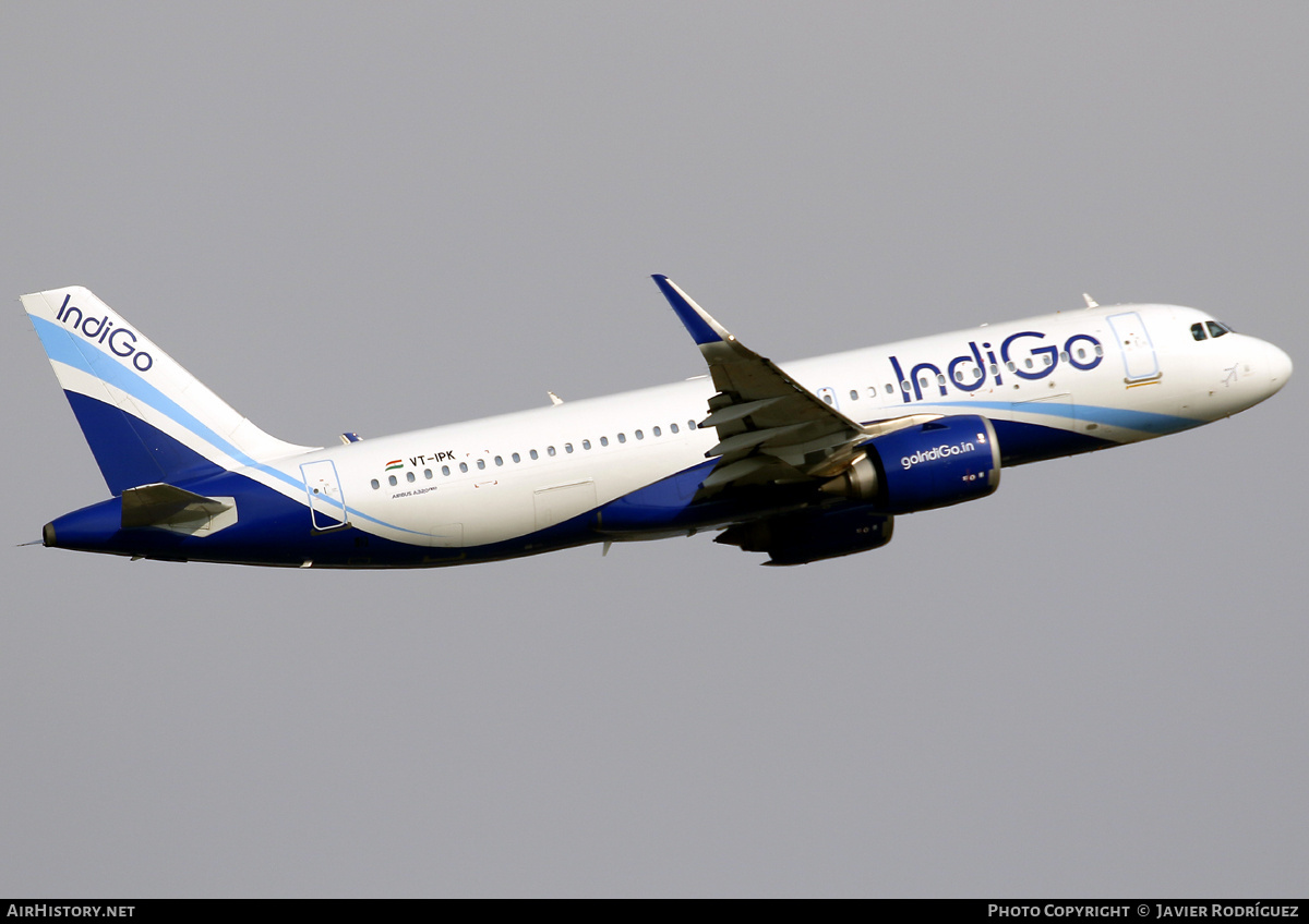 Aircraft Photo of VT-IPK | Airbus A320-251N | IndiGo | AirHistory.net #792586