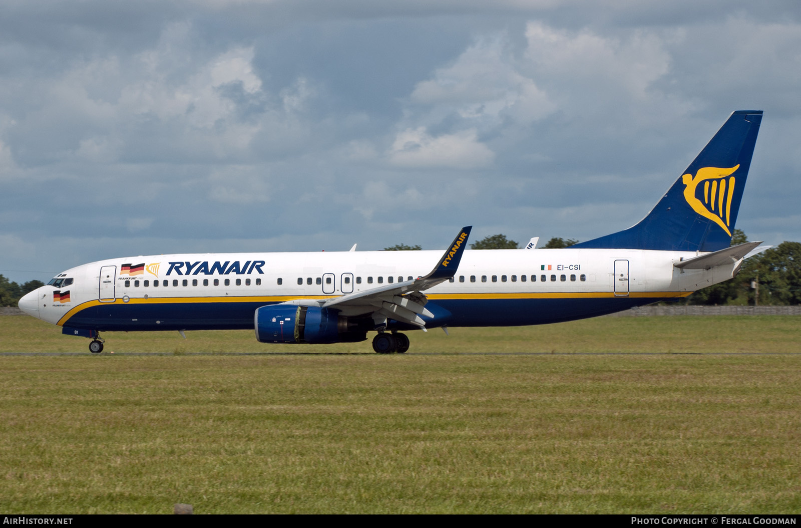 Aircraft Photo of EI-CSI | Boeing 737-8AS | Ryanair | AirHistory.net #792690