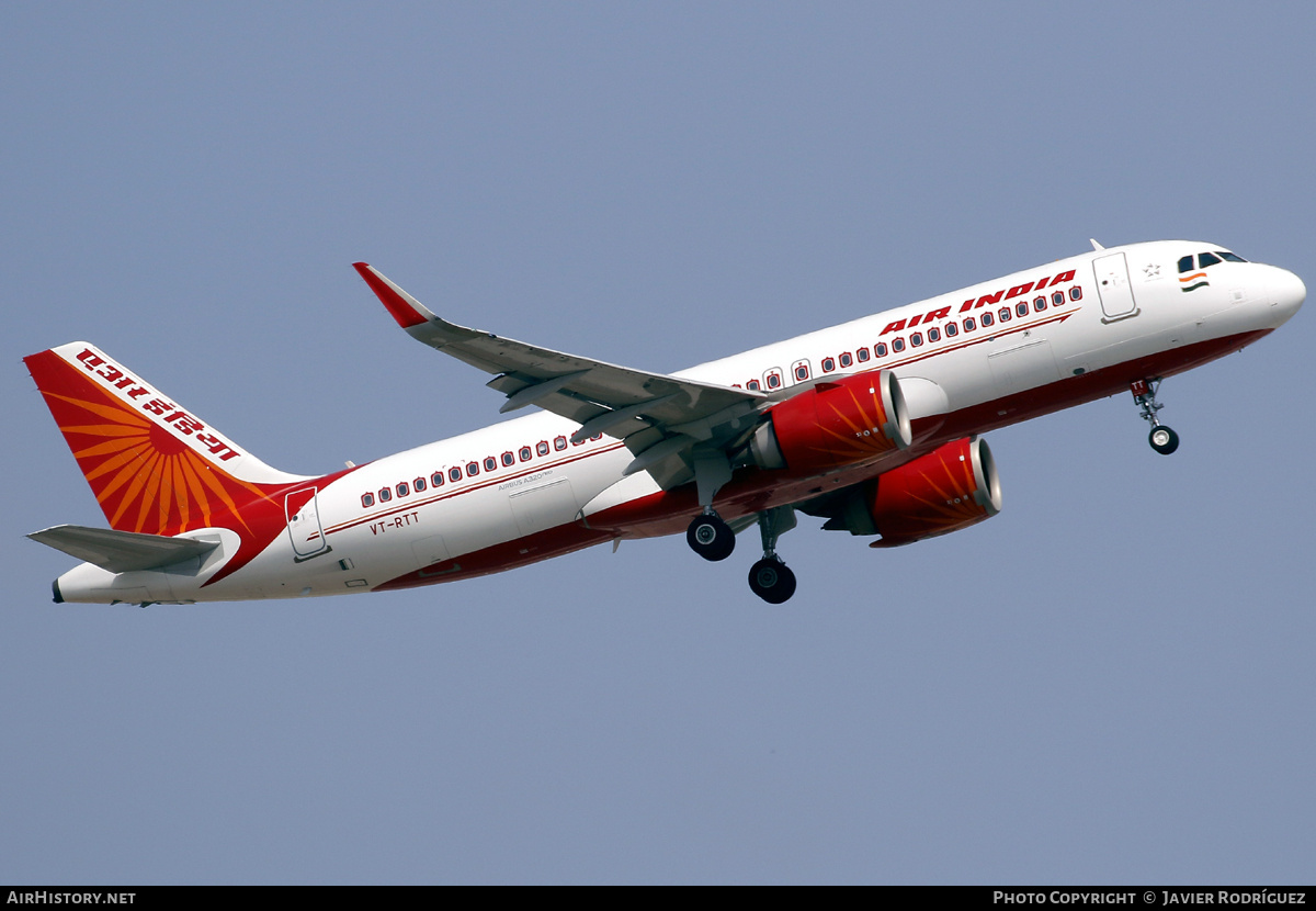 Aircraft Photo of VT-RTT | Airbus A320-251N | Air India | AirHistory.net #792747