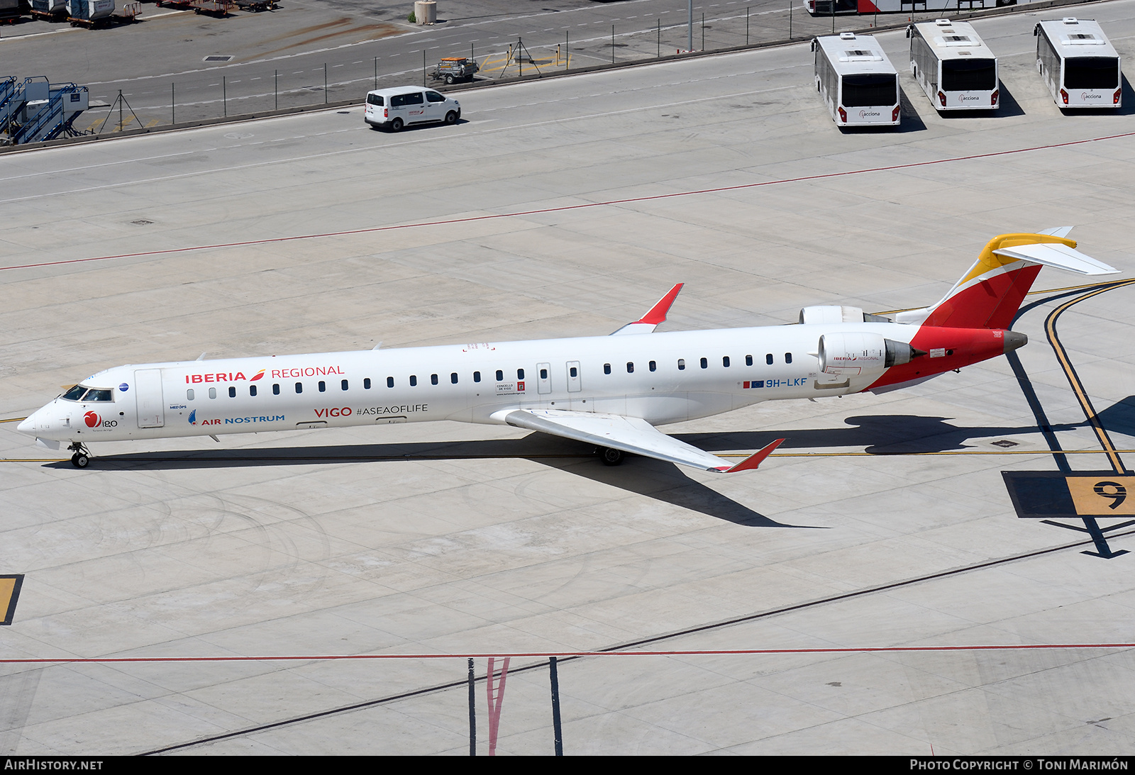 Aircraft Photo of 9H-LKF | Bombardier CRJ-1000 (CL-600-2E25) | Iberia Regional | AirHistory.net #792751