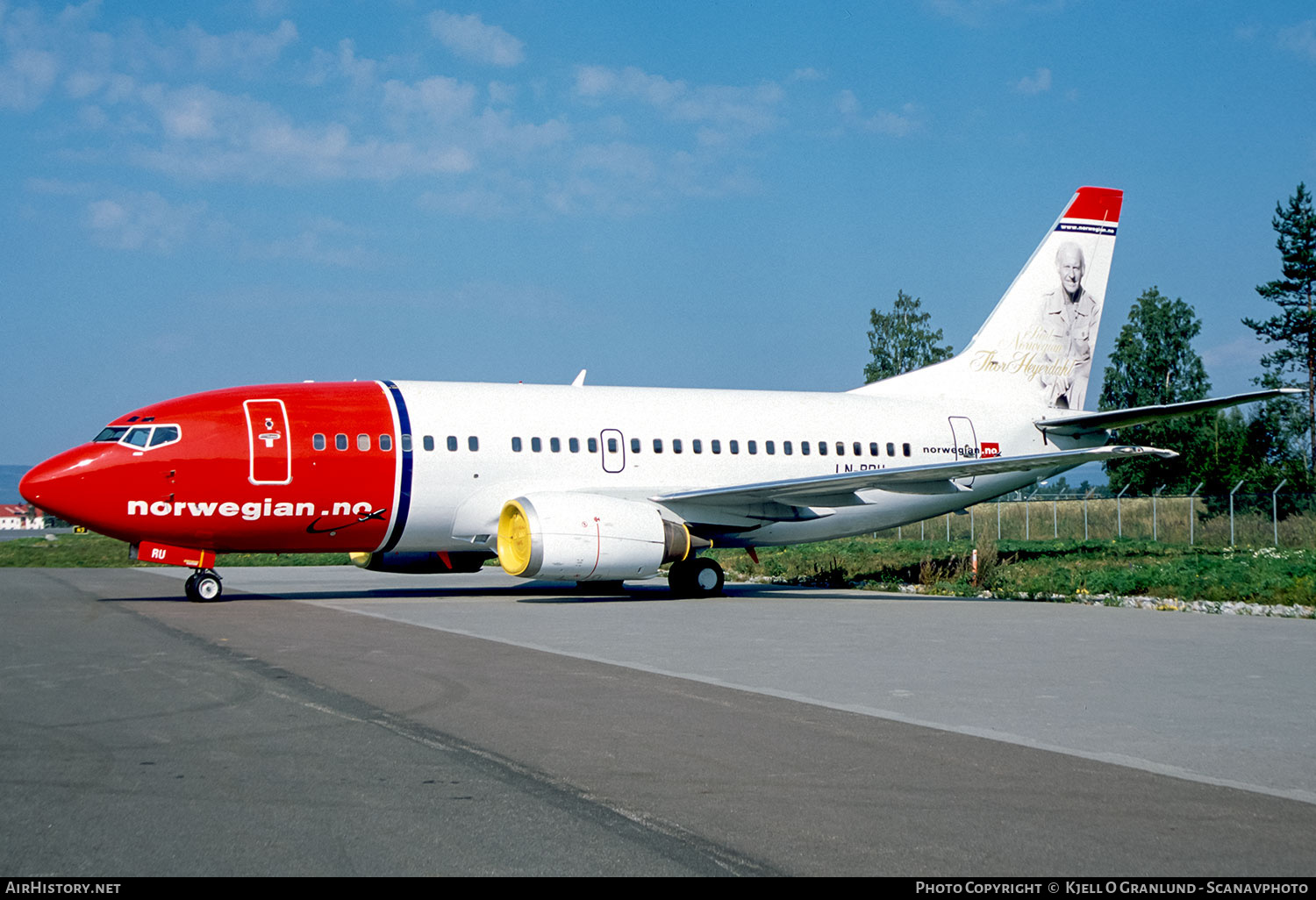 Aircraft Photo of LN-BRU | Boeing 737-505 | Norwegian | AirHistory.net #792753