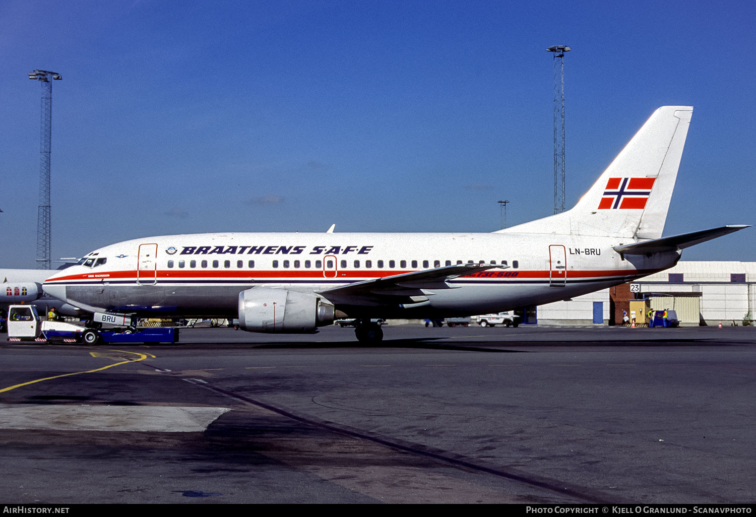 Aircraft Photo of LN-BRU | Boeing 737-505 | Braathens SAFE | AirHistory.net #792761