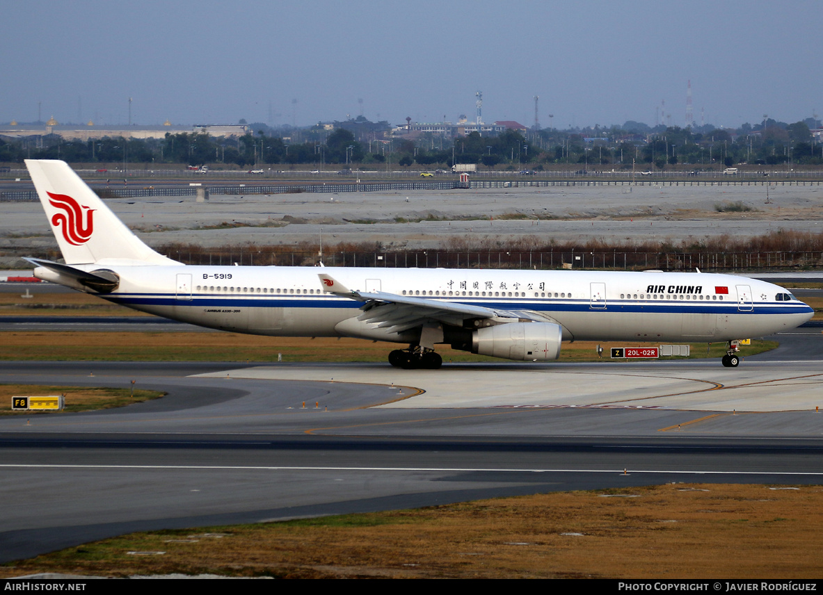 Aircraft Photo of B-5919 | Airbus A330-343E | Air China | AirHistory.net #792781