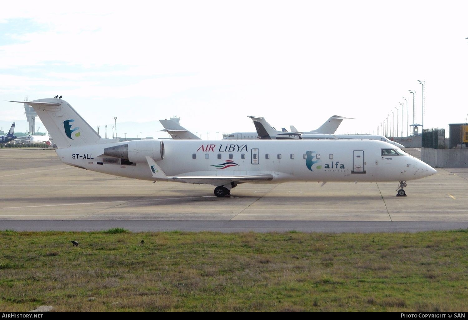 Aircraft Photo of ST-ALL | Bombardier CRJ-100ER (CL-600-2B19) | Air Libya | AirHistory.net #792863