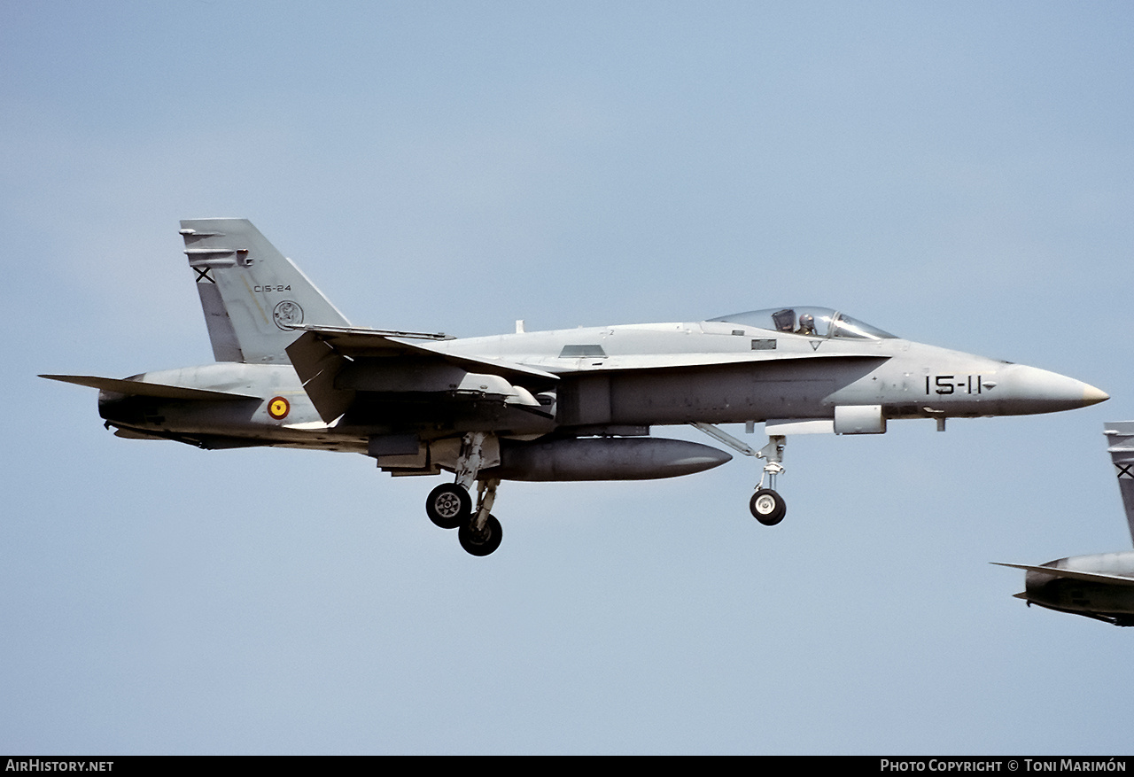 Aircraft Photo of C15-24 | McDonnell Douglas EF-18A Hornet | Spain - Air Force | AirHistory.net #792864