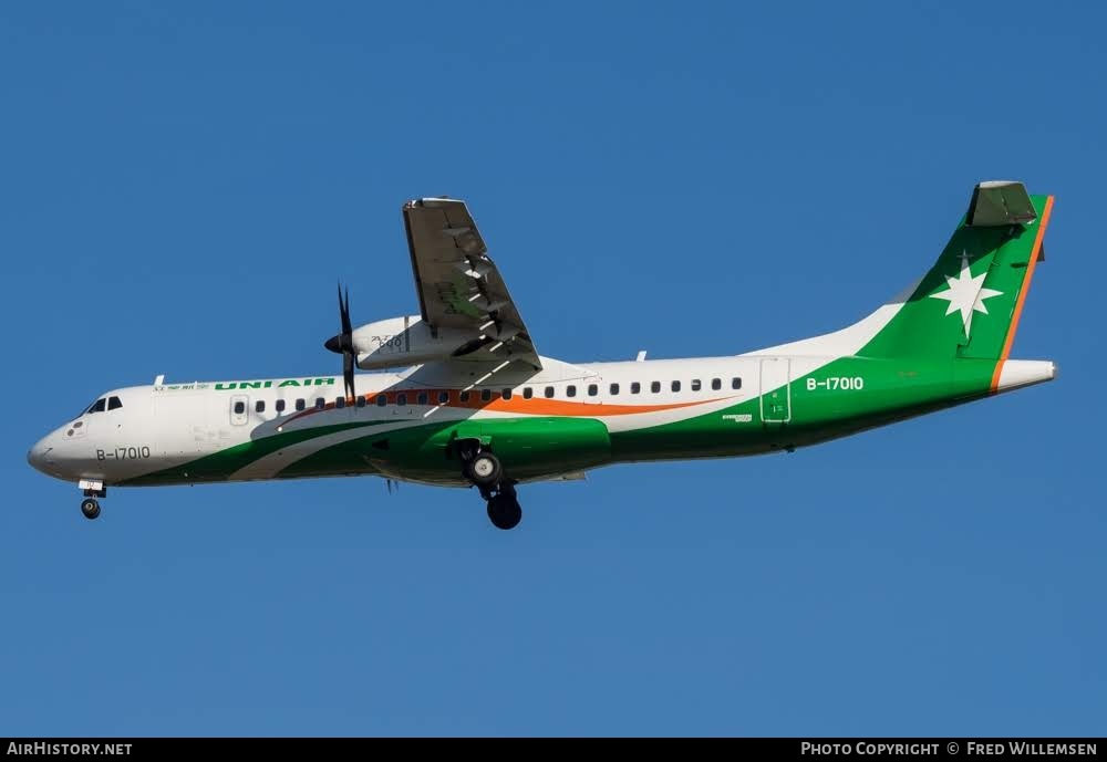 Aircraft Photo of B-17010 | ATR ATR-72-600 (ATR-72-212A) | UNI Air | AirHistory.net #792922