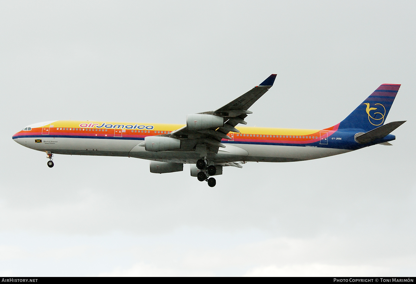 Aircraft Photo of 6Y-JMM | Airbus A340-313X | Air Jamaica | AirHistory.net #792963