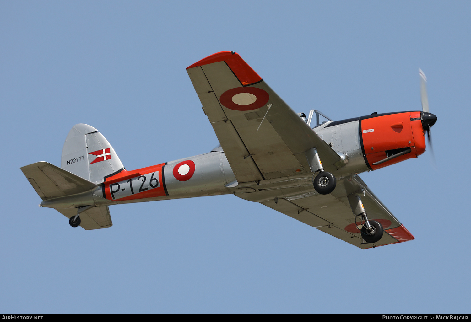 Aircraft Photo of N22777 / P-126 | De Havilland Canada DHC-1 Chipmunk Mk20 | Denmark - Air Force | AirHistory.net #792964