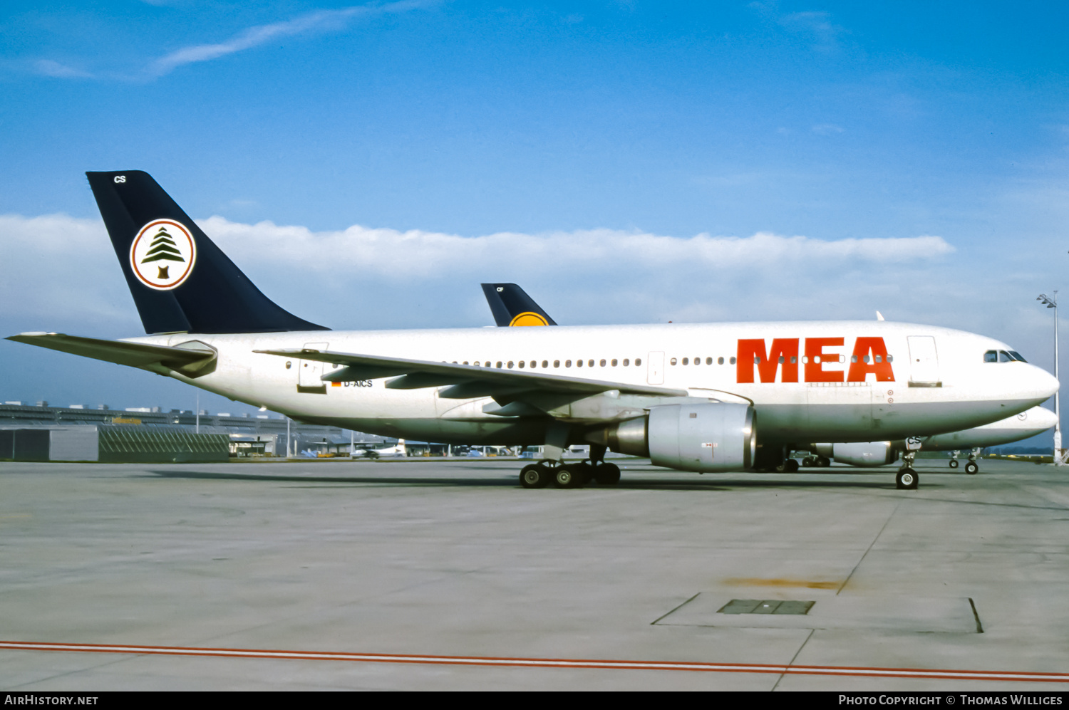 Aircraft Photo of D-AICS | Airbus A310-203 | MEA - Middle East Airlines | AirHistory.net #792984