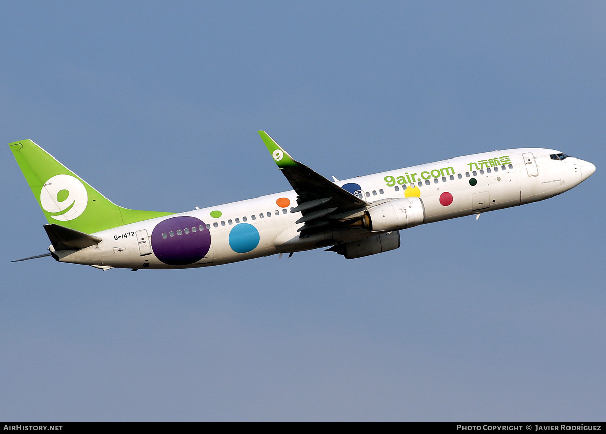 Aircraft Photo of B-1472 | Boeing 737-800 | 9 Air | AirHistory.net #793064