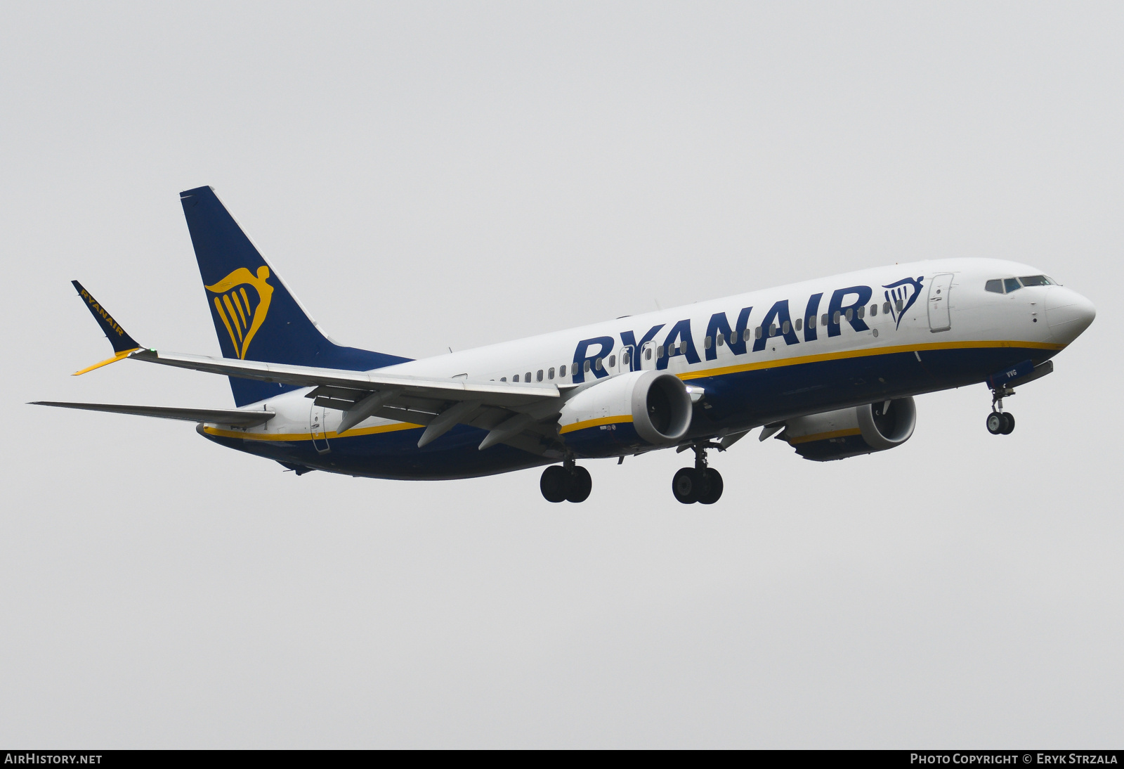 Aircraft Photo of 9H-VVG | Boeing 737-8200 Max 200 | Ryanair | AirHistory.net #793205