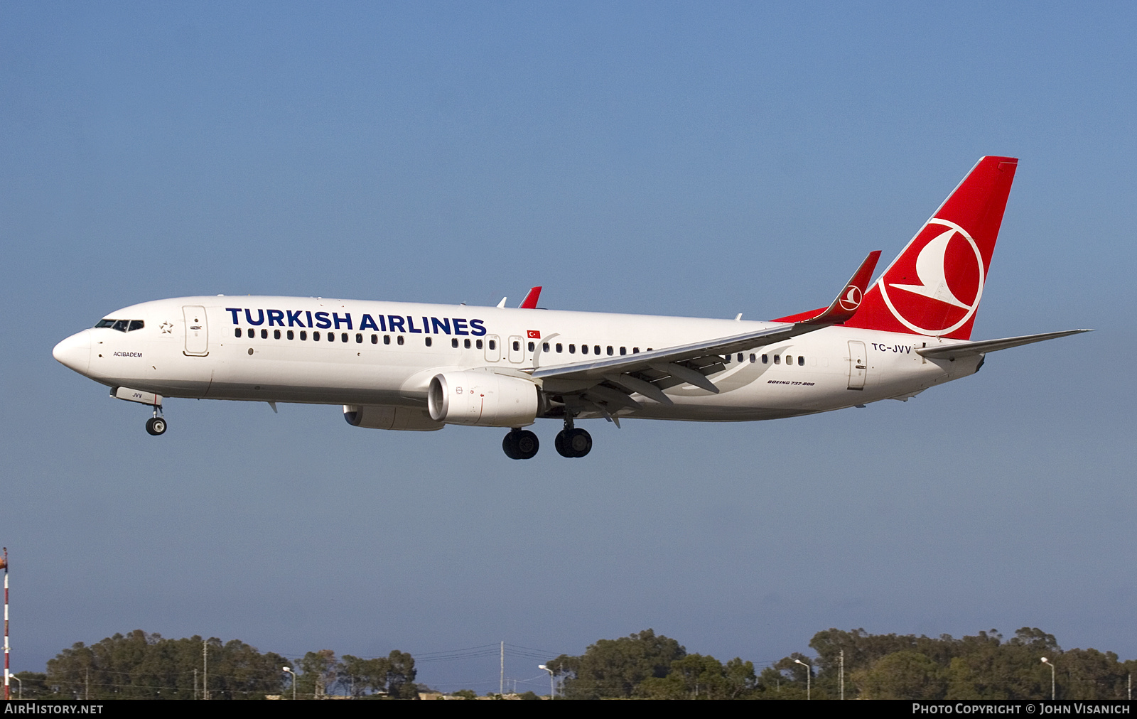 Aircraft Photo of TC-JVV | Boeing 737-8F2 | Turkish Airlines | AirHistory.net #793241