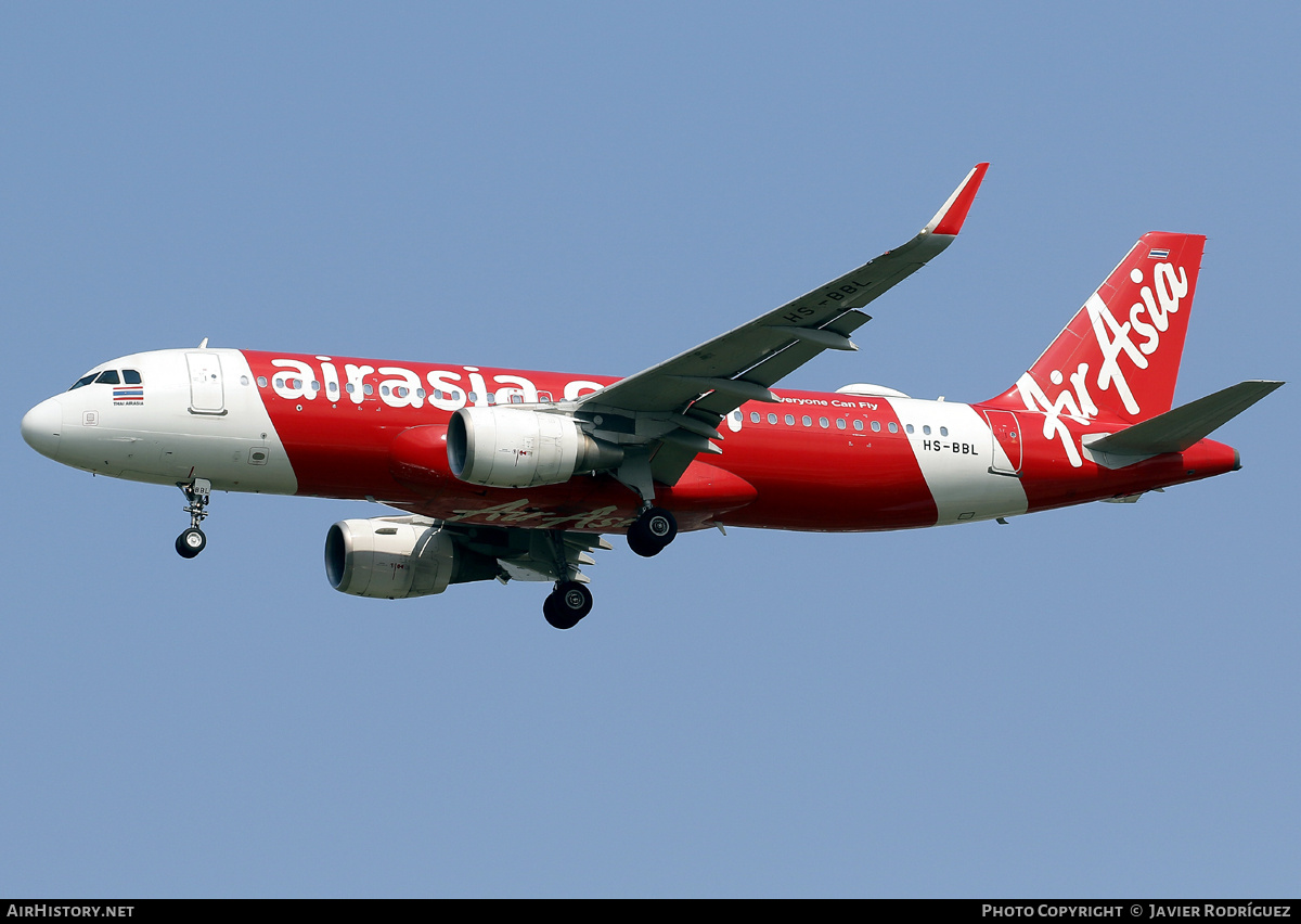 Aircraft Photo of HS-BBL | Airbus A320-216 | AirAsia | AirHistory.net #793322