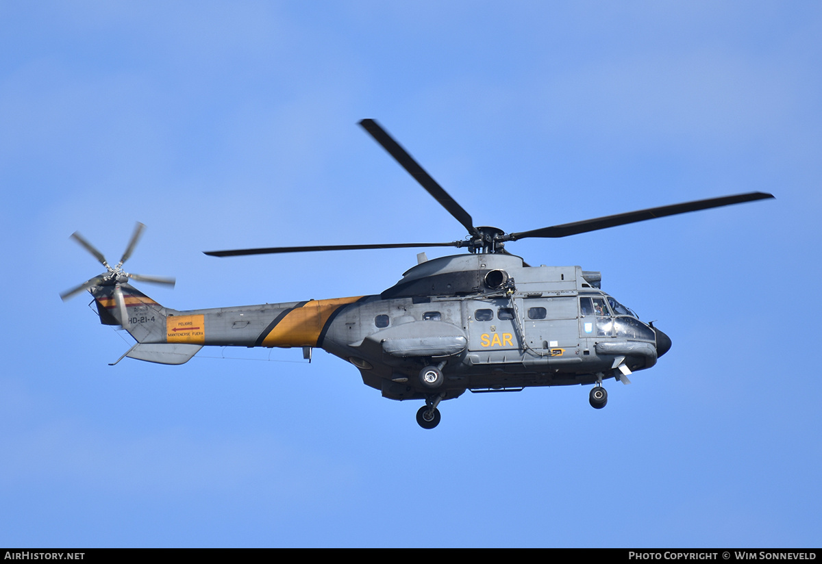 Aircraft Photo of HD.21-4 | Aerospatiale AS-332B Super Puma | Spain - Air Force | AirHistory.net #793374