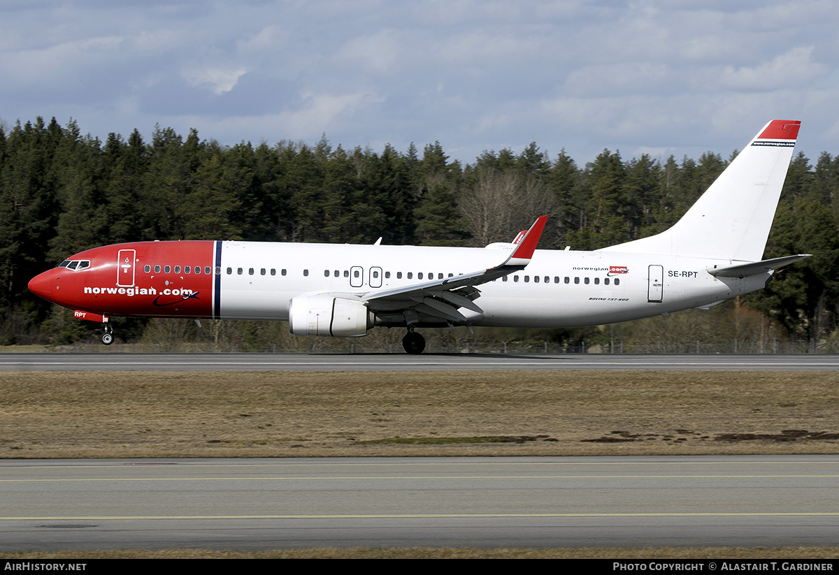 Aircraft Photo of SE-RPT | Boeing 737-8JP | Norwegian | AirHistory.net #793382