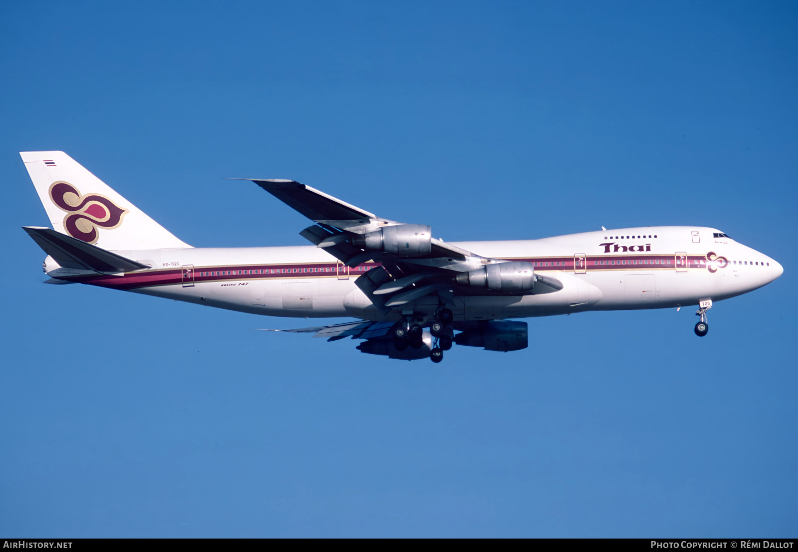 Aircraft Photo of HS-TGS | Boeing 747-2D7B | Thai Airways International | AirHistory.net #793389