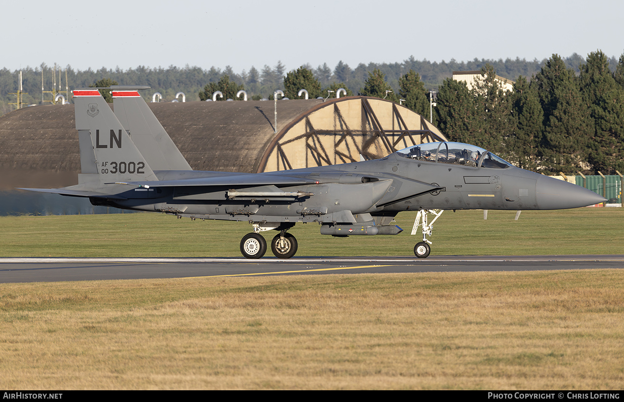 Aircraft Photo of 00-3002 / AF00-3002 | McDonnell Douglas F-15E Strike Eagle | USA - Air Force | AirHistory.net #793421