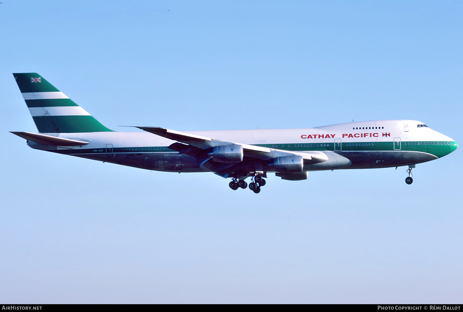 Aircraft Photo of VR-HIF | Boeing 747-267B | Cathay Pacific Airways | AirHistory.net #793455
