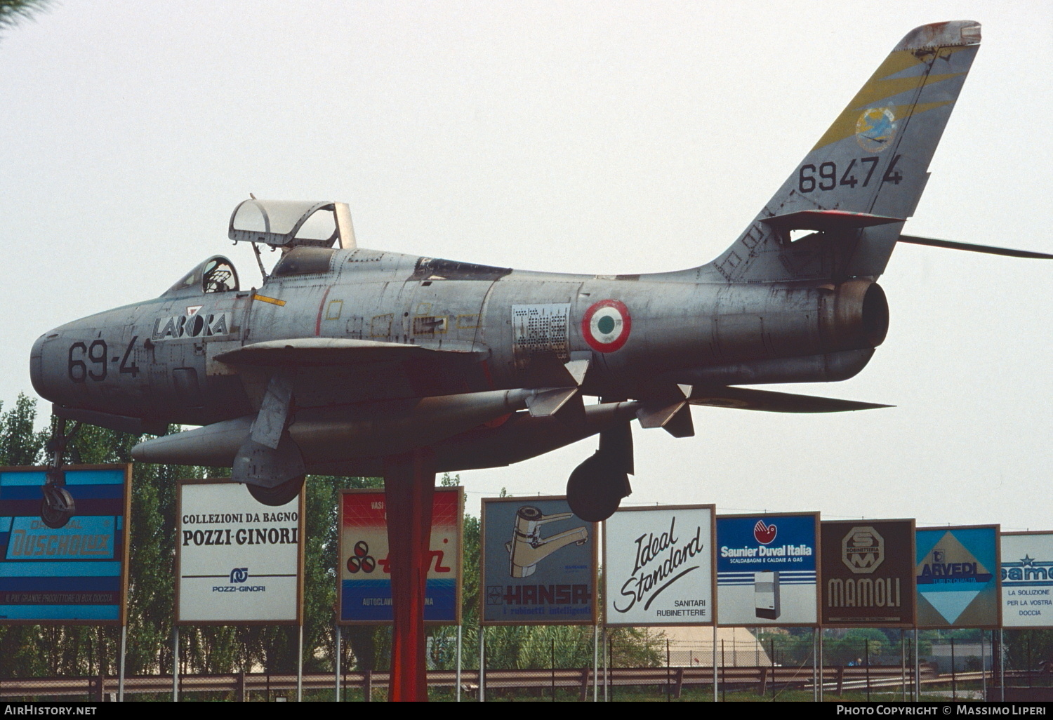 Aircraft Photo of 56-9474 / 69474 | Republic F-84F Thunderstreak | Italy - Air Force | AirHistory.net #793476