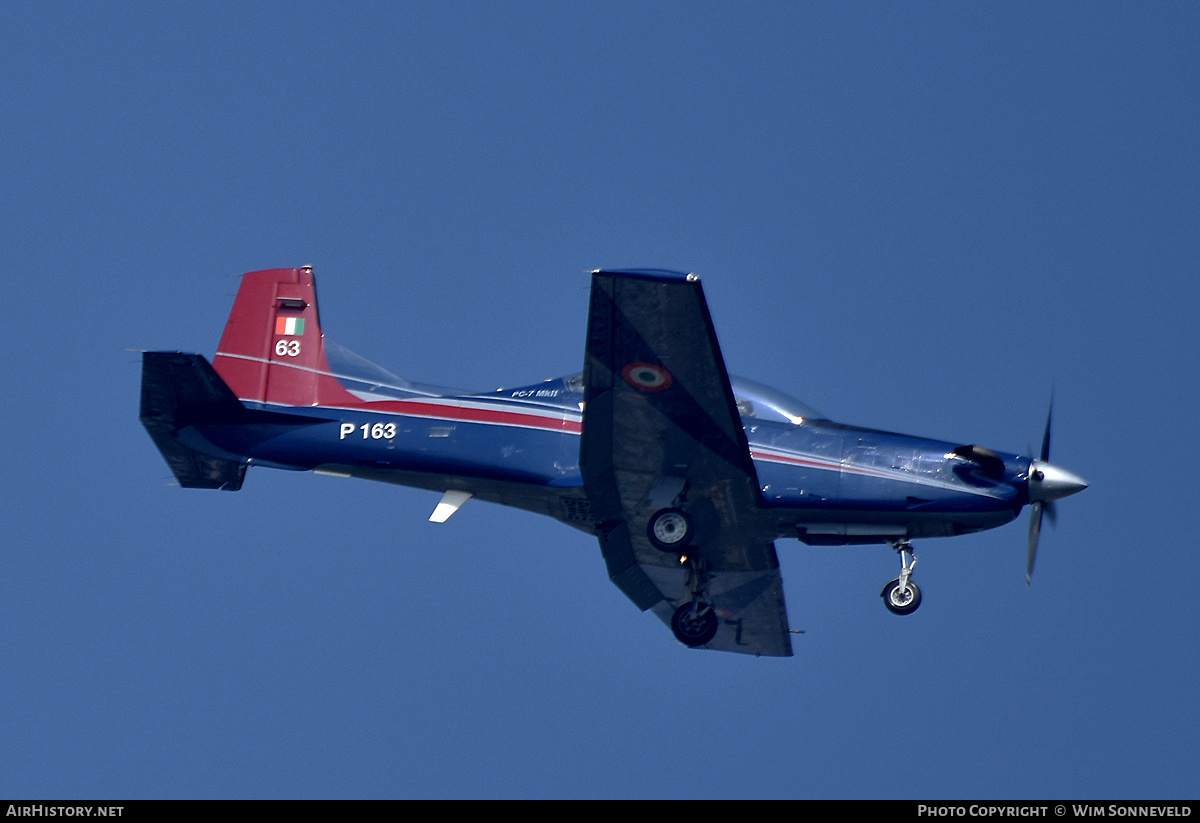 Aircraft Photo of P163 | Pilatus PC-7 MkII | India - Air Force | AirHistory.net #793496