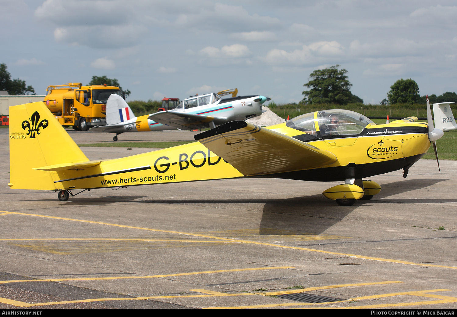 Aircraft Photo of G-BODU | Scheibe SF-25C Falke 2000 | Cambridge Gliding Centre | AirHistory.net #793518