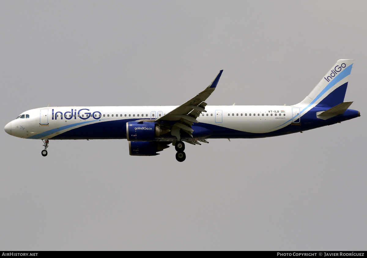 Aircraft Photo of VT-ILB | Airbus A321-252NX | IndiGo | AirHistory.net #793632
