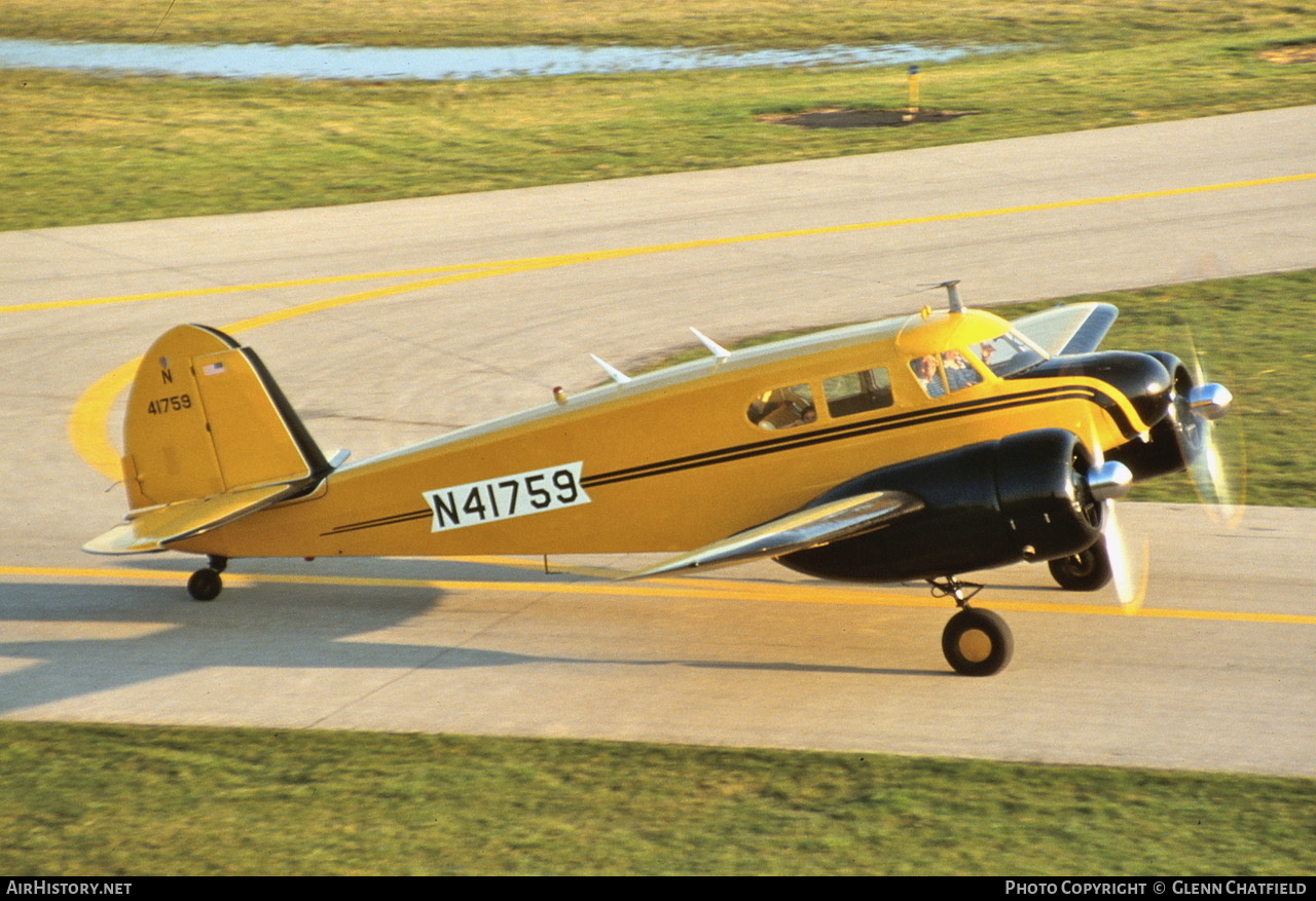 Aircraft Photo of N41759 | Cessna T-50 Bobcat | AirHistory.net #793666