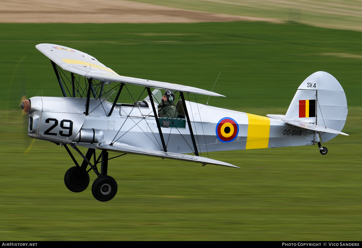 Aircraft Photo of OO-GWB | Stampe-Vertongen SV-4B | Belgium - Air Force | AirHistory.net #793677