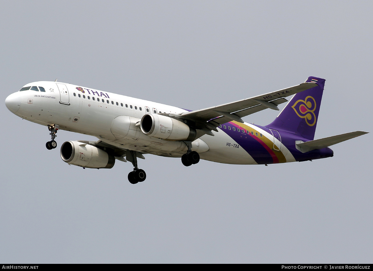 Aircraft Photo of HS-TXA | Airbus A320-232 | Thai Airways International | AirHistory.net #793726