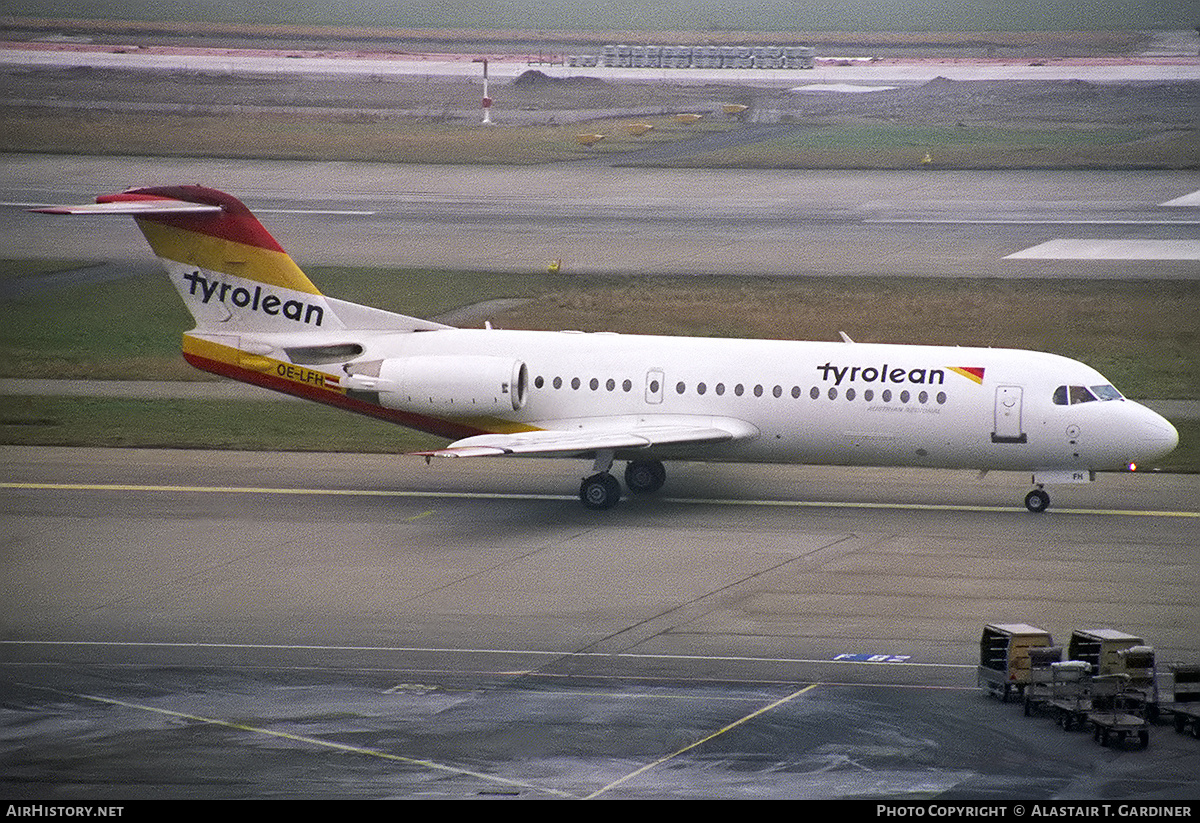 Aircraft Photo of OE-LFH | Fokker 70 (F28-0070) | Tyrolean Airways | AirHistory.net #793736