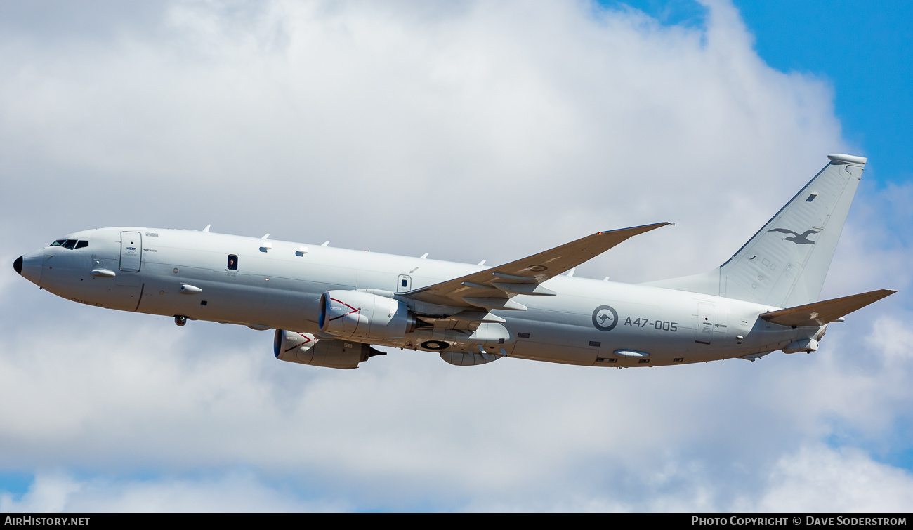 Aircraft Photo of A47-005 | Boeing P-8A Poseidon | Australia - Air Force | AirHistory.net #793791