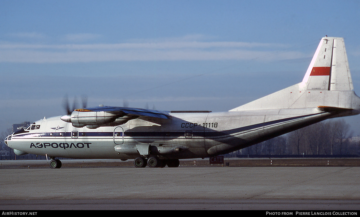 Aircraft Photo of CCCP-11118 | Antonov An-12B | Aeroflot | AirHistory.net #793793