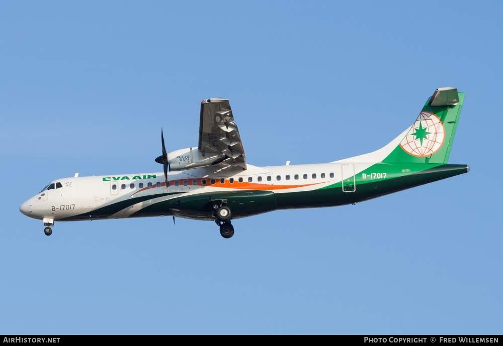 Aircraft Photo of B-17017 | ATR ATR-72-600 (ATR-72-212A) | EVA Air | AirHistory.net #793833