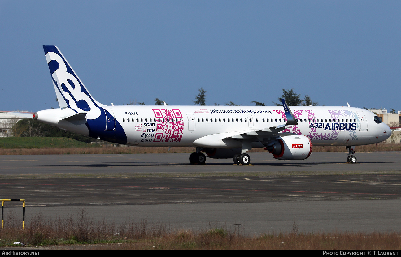Aircraft Photo of F-WWAB | Airbus A321-251NY | Airbus | AirHistory.net #794009
