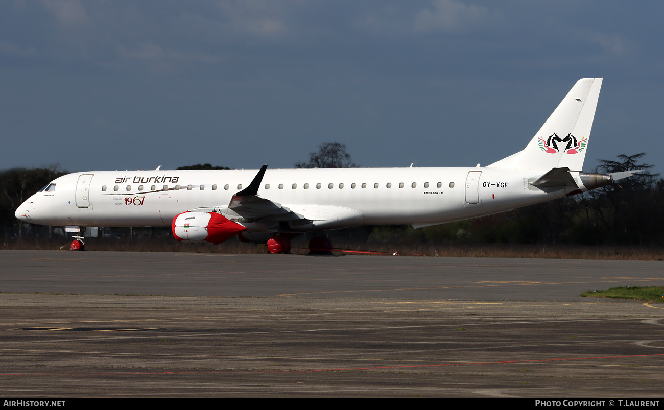 Aircraft Photo of OY-YGF | Embraer 195AR (ERJ-190-200IGW) | Air Burkina | AirHistory.net #794017