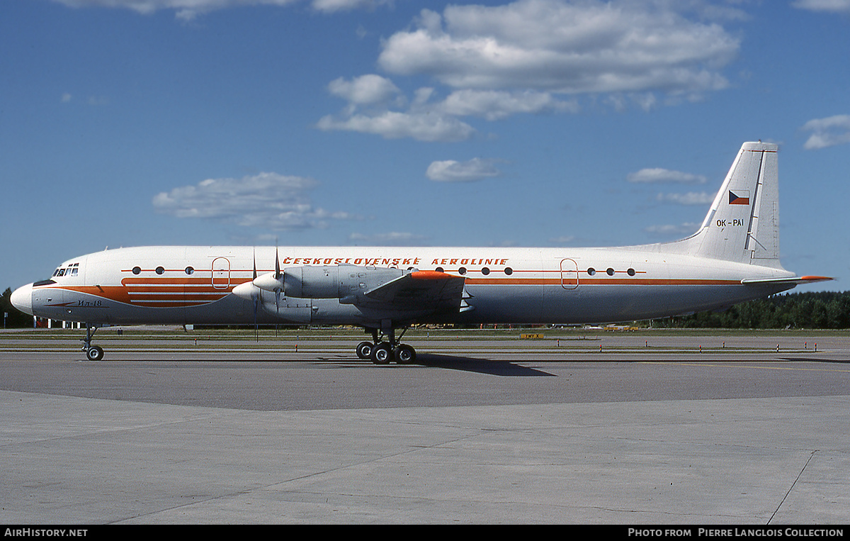 Aircraft Photo of OK-PAI | Ilyushin Il-18V | ČSA - Československé Aerolinie - Czechoslovak Airlines | AirHistory.net #794067