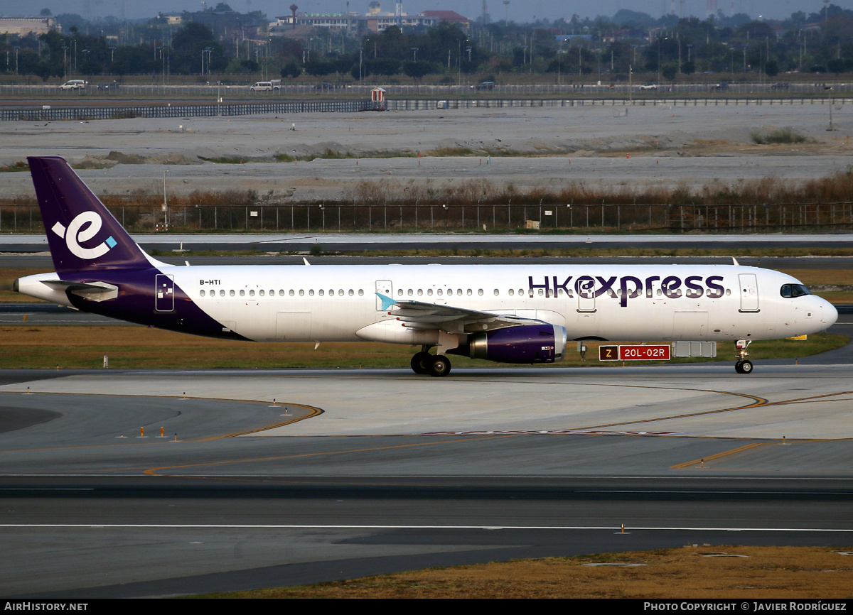 Aircraft Photo of B-HTI | Airbus A321-231 | HK Express - Hong Kong Express | AirHistory.net #794096