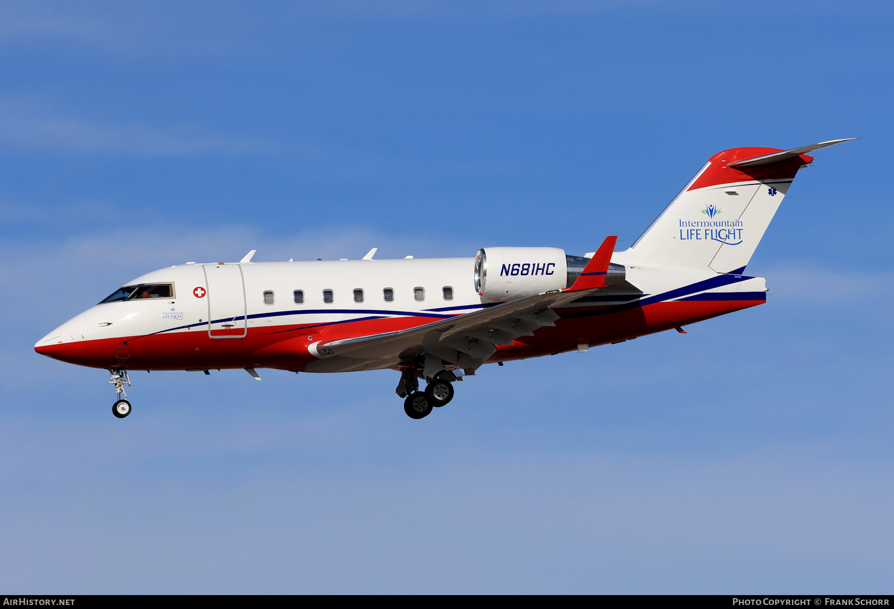 Aircraft Photo of N681HC | Bombardier Challenger 604 (CL-600-2B16) | Intermountain Life Flight | AirHistory.net #794137