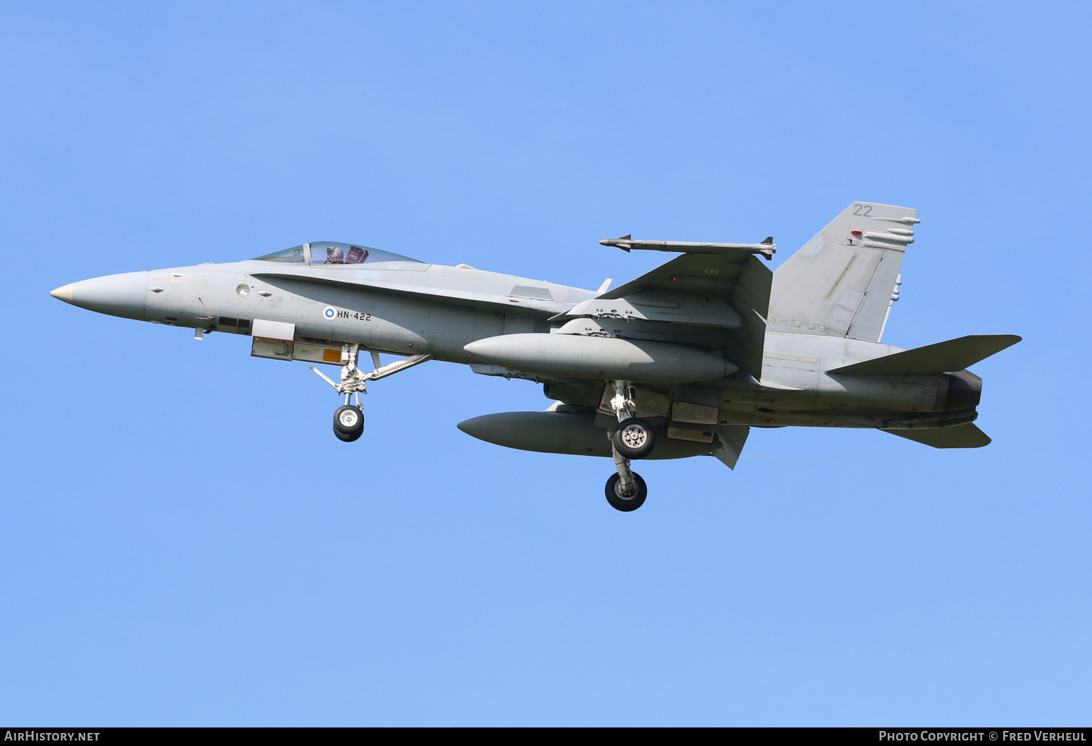 Aircraft Photo of HN-422 | McDonnell Douglas F/A-18C Hornet | Finland - Air Force | AirHistory.net #794147