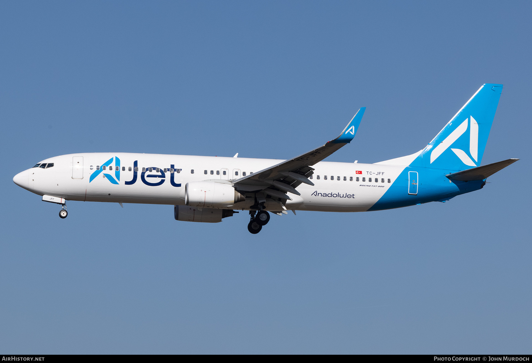 Aircraft Photo of TC-JFF | Boeing 737-8F2 | AJet - AnadoluJet | AirHistory.net #794168