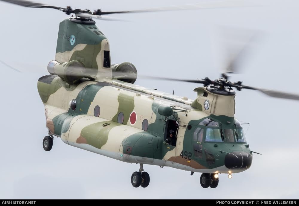Aircraft Photo of 57-4492 | Boeing CH-47J Chinook (414) | Japan - Air Force | AirHistory.net #794179
