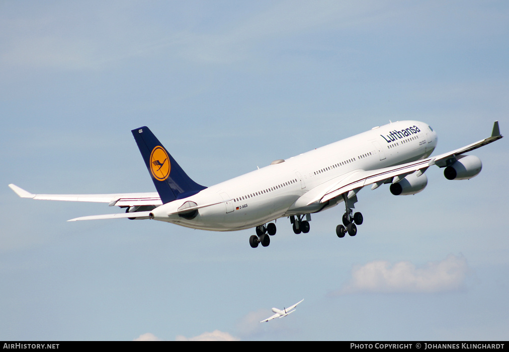 Aircraft Photo of D-AIGS | Airbus A340-313E | Lufthansa | AirHistory.net #794181