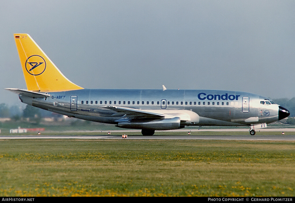Aircraft Photo of D-ABFT | Boeing 737-230/Adv | Condor Flugdienst | AirHistory.net #794188