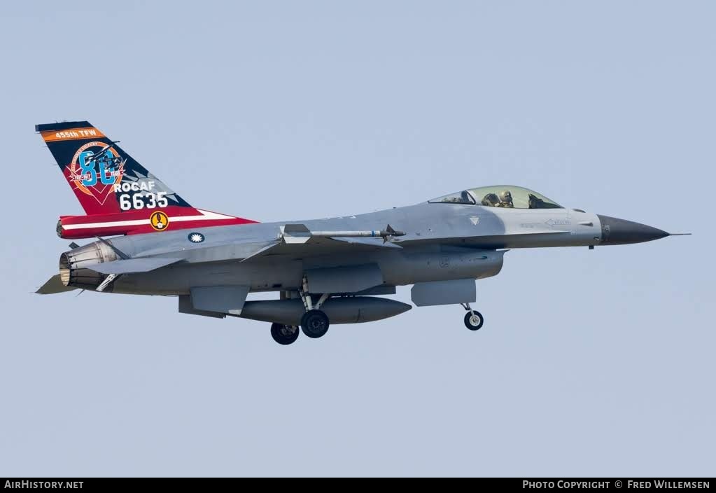 Aircraft Photo of 6635 | Lockheed Martin F-16A Fighting Falcon | Taiwan - Air Force | AirHistory.net #794275